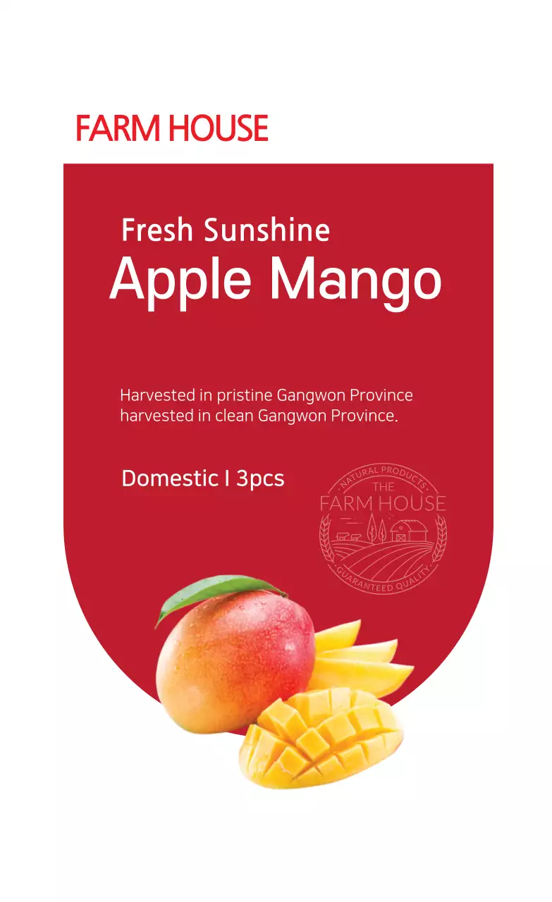 Nhãn nông sản xoài Apple