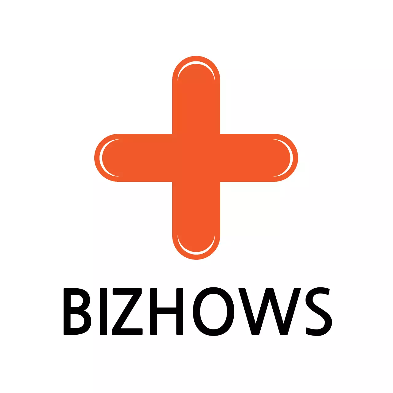 Orange Minimal Business Card Logo