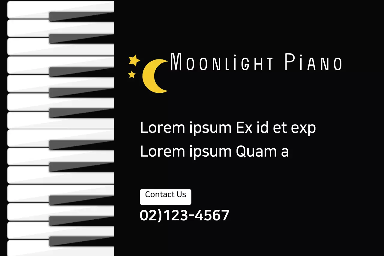 Black Modern Music Promotion Banner