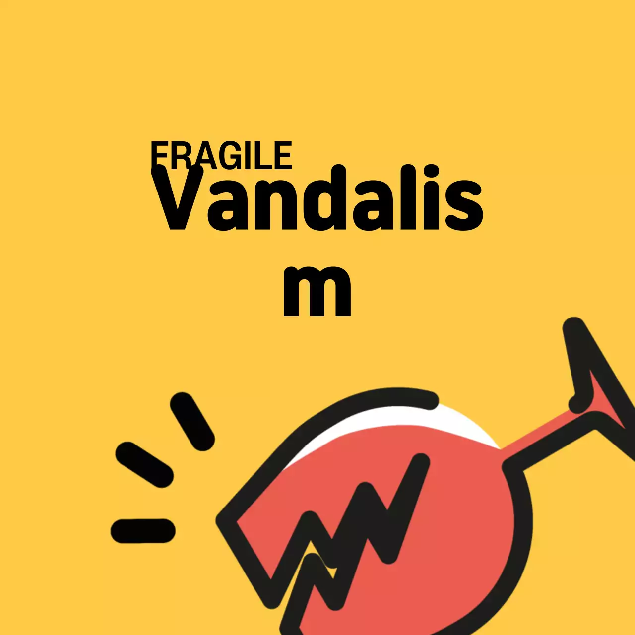 Yellow Minimal Vandalism Notice Banner