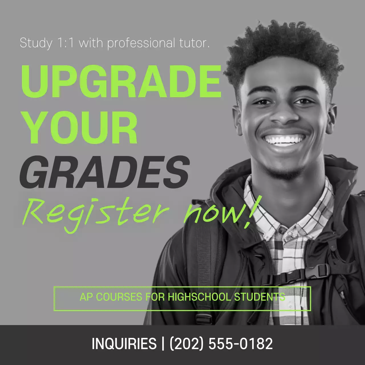 Green Modern Education Promotion Instagram Post