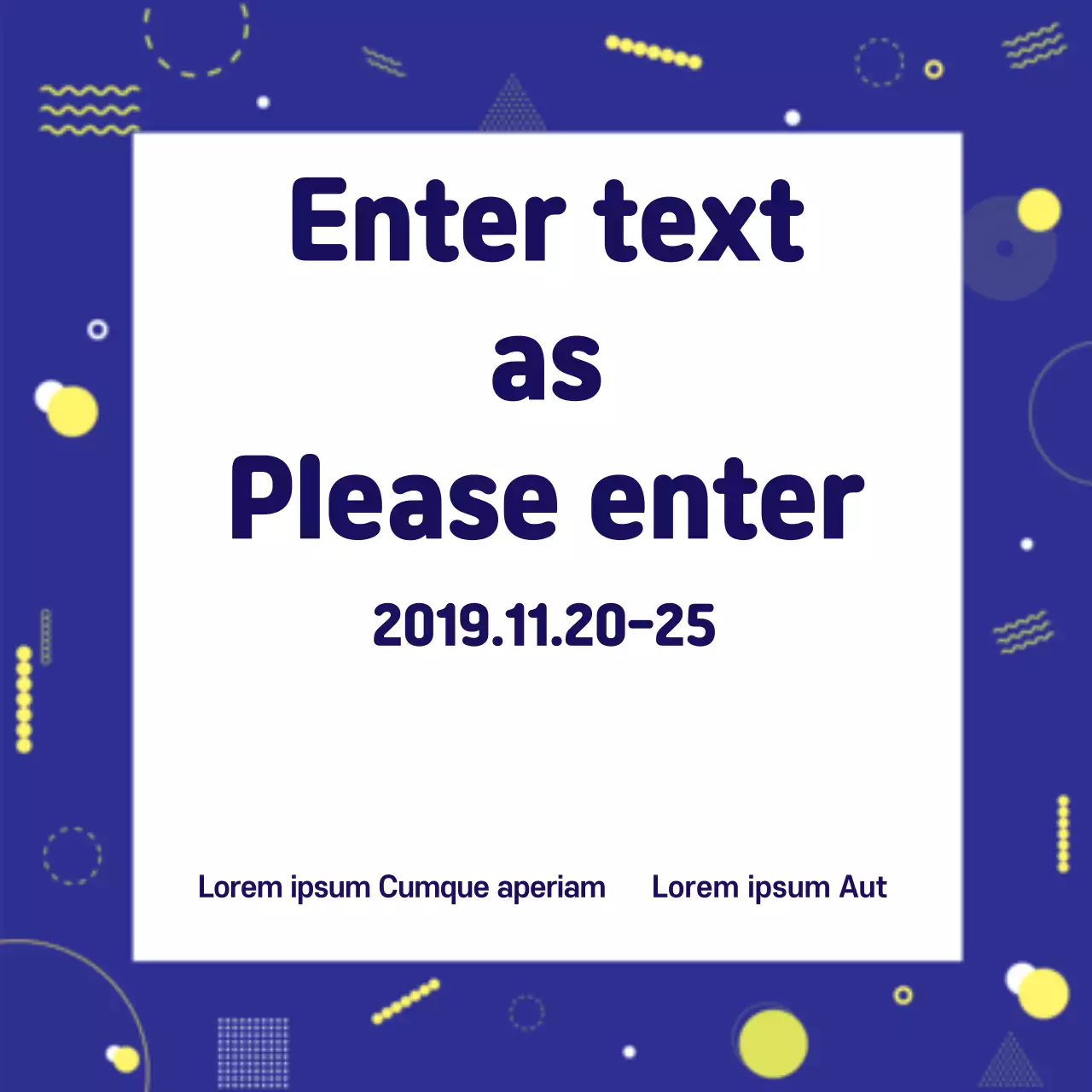 Blue Abstract Event Announcement Banner