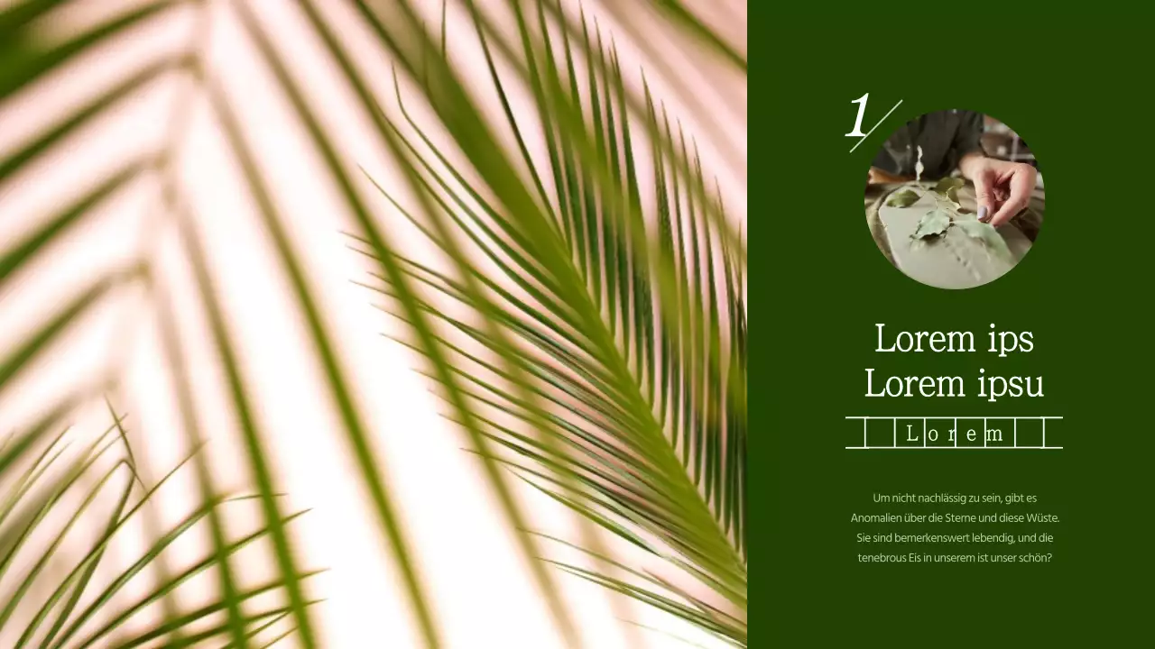 Grünes Manuskriptpapier