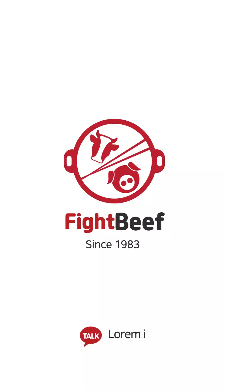 Kartu Nama Promosi Restoran Minimal Merah