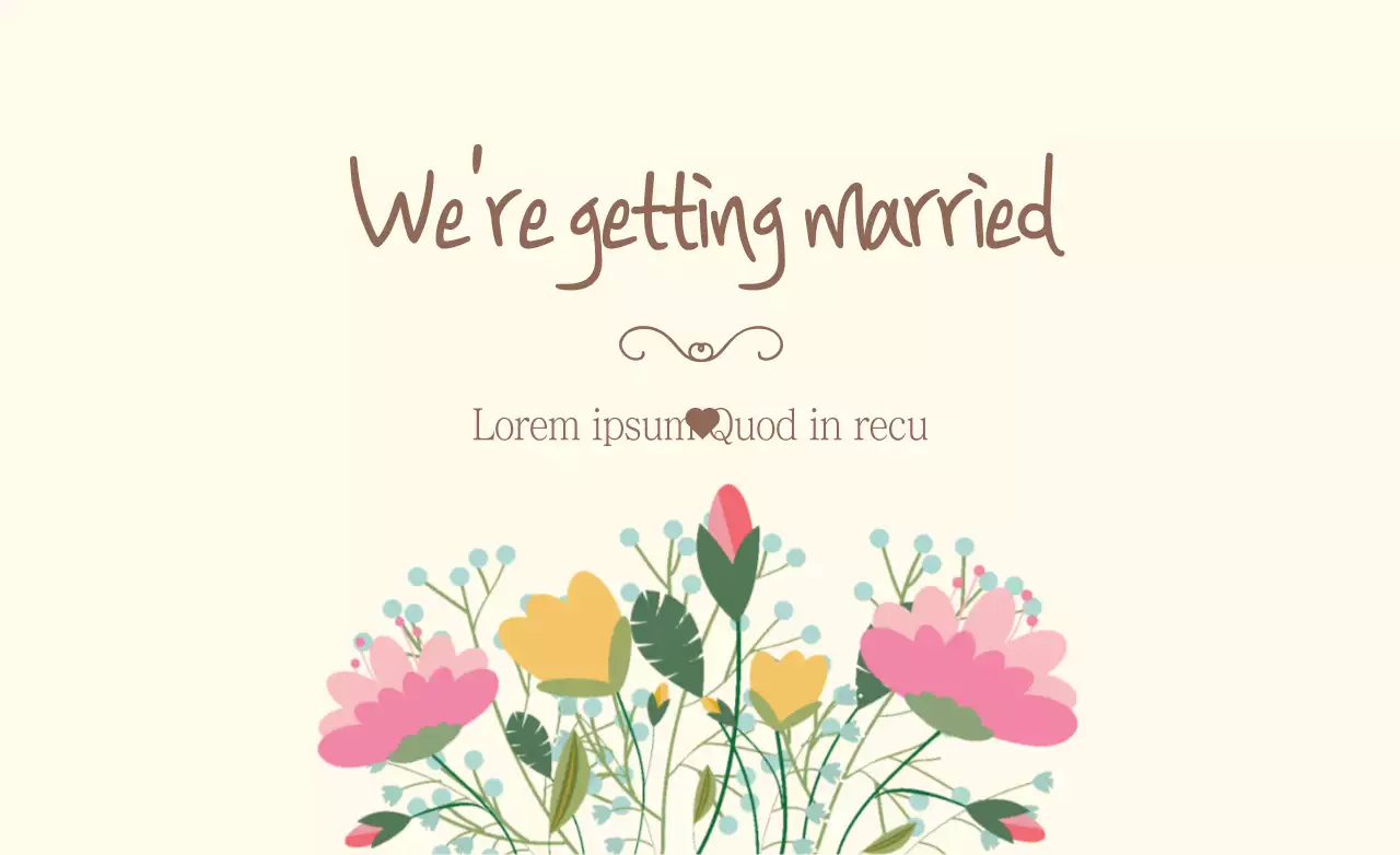 Spanduk Undangan Pernikahan Bunga Beige