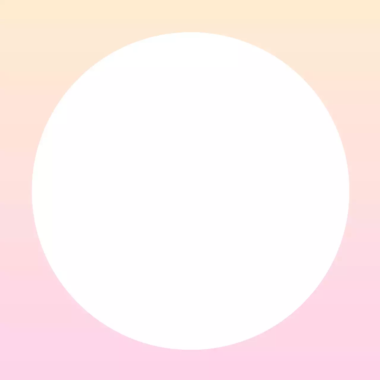 Lingkaran Sederhana Gradien Merah Muda Kuning