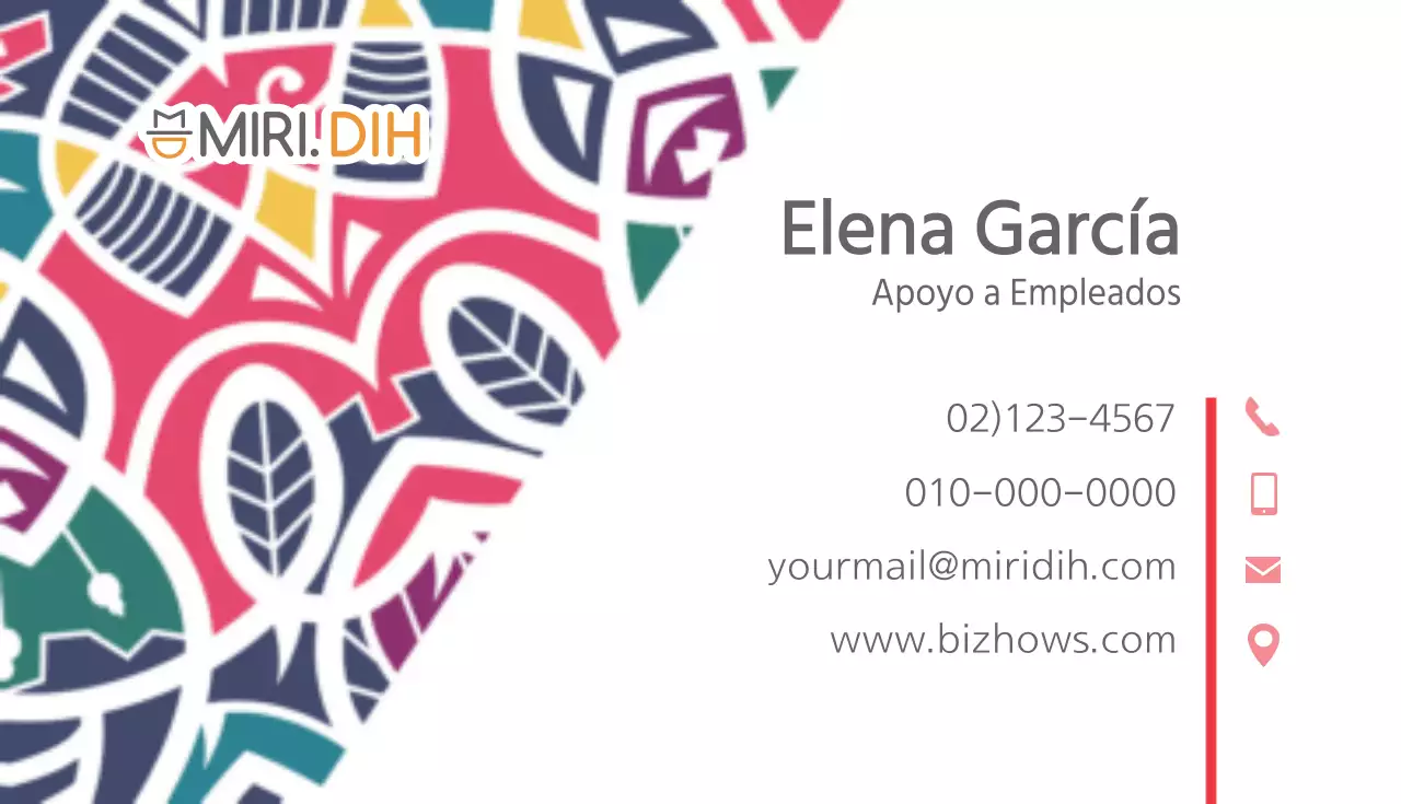 Tarjetas de visita Miridi