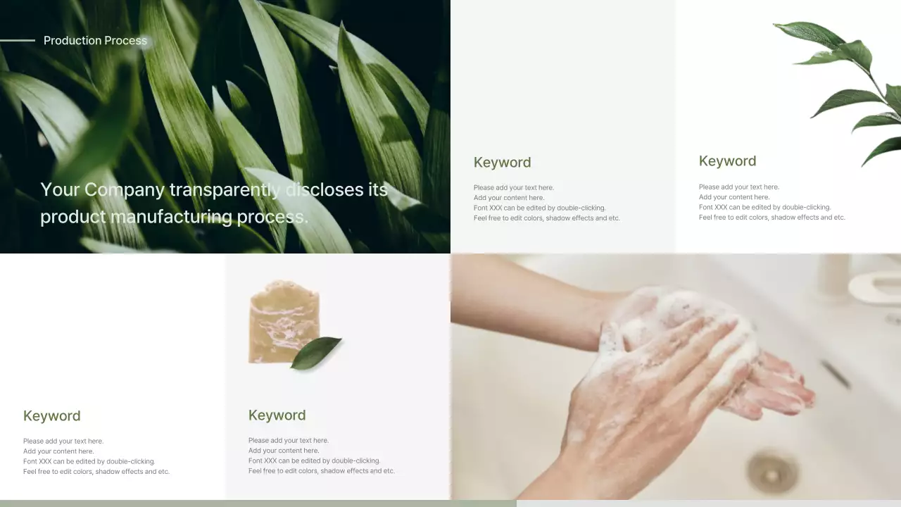 Green Minimal Soap Promotion Presentation