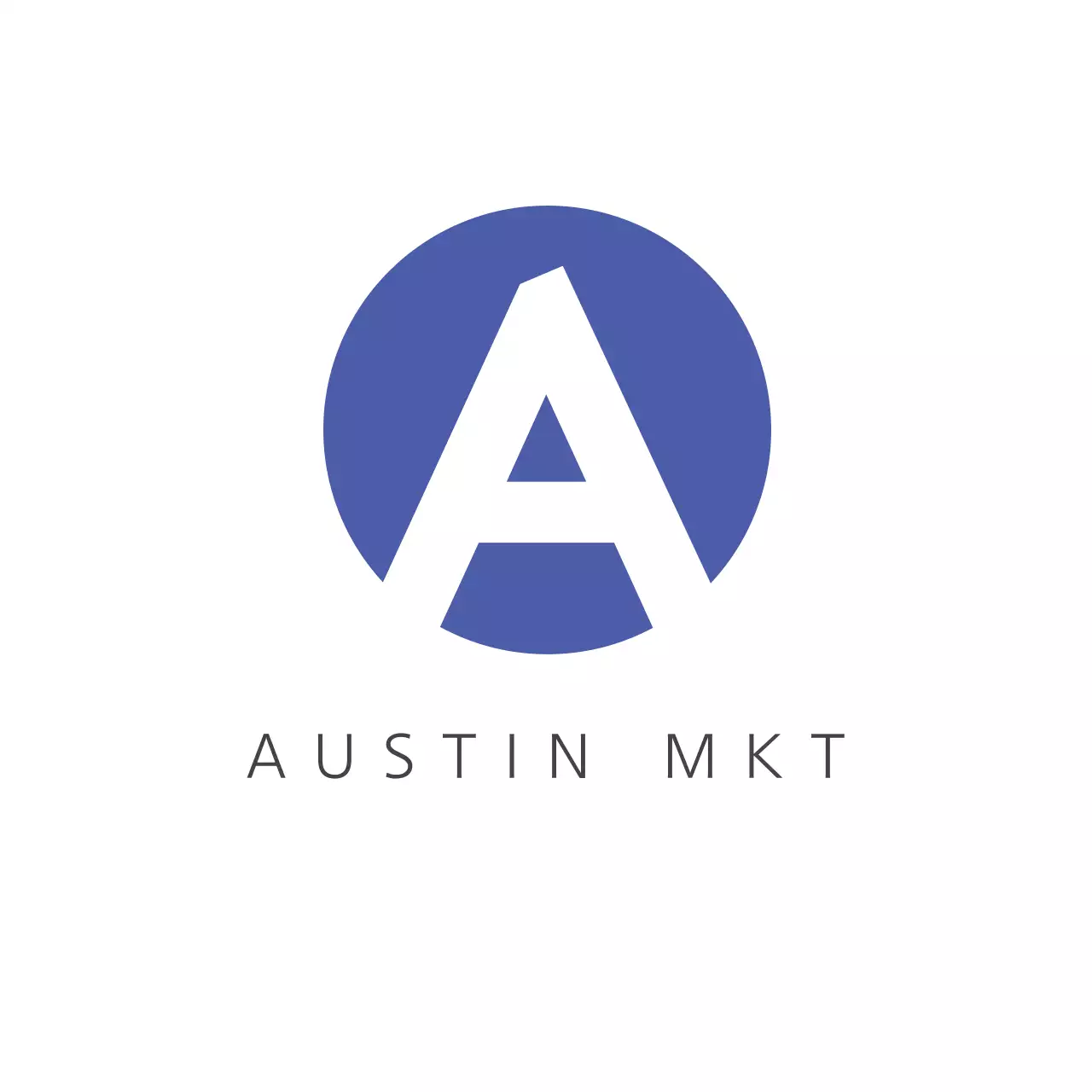 Blue Minimal Business Card Logo