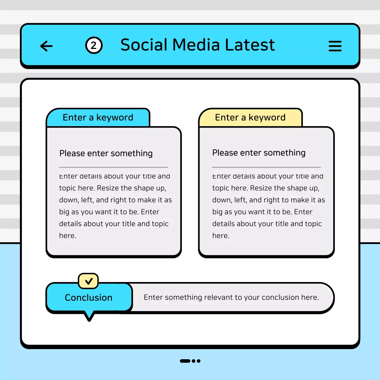 Blue Modern Marketing Report Instagram Carousel