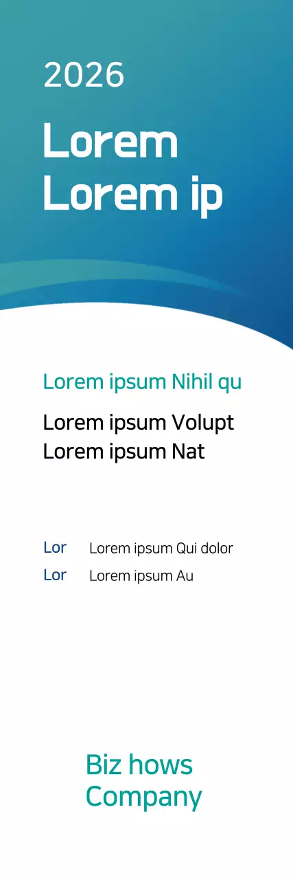 Banner de promoção empresarial moderno azul