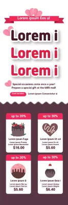 Banner de promoção de presentes da moda rosa