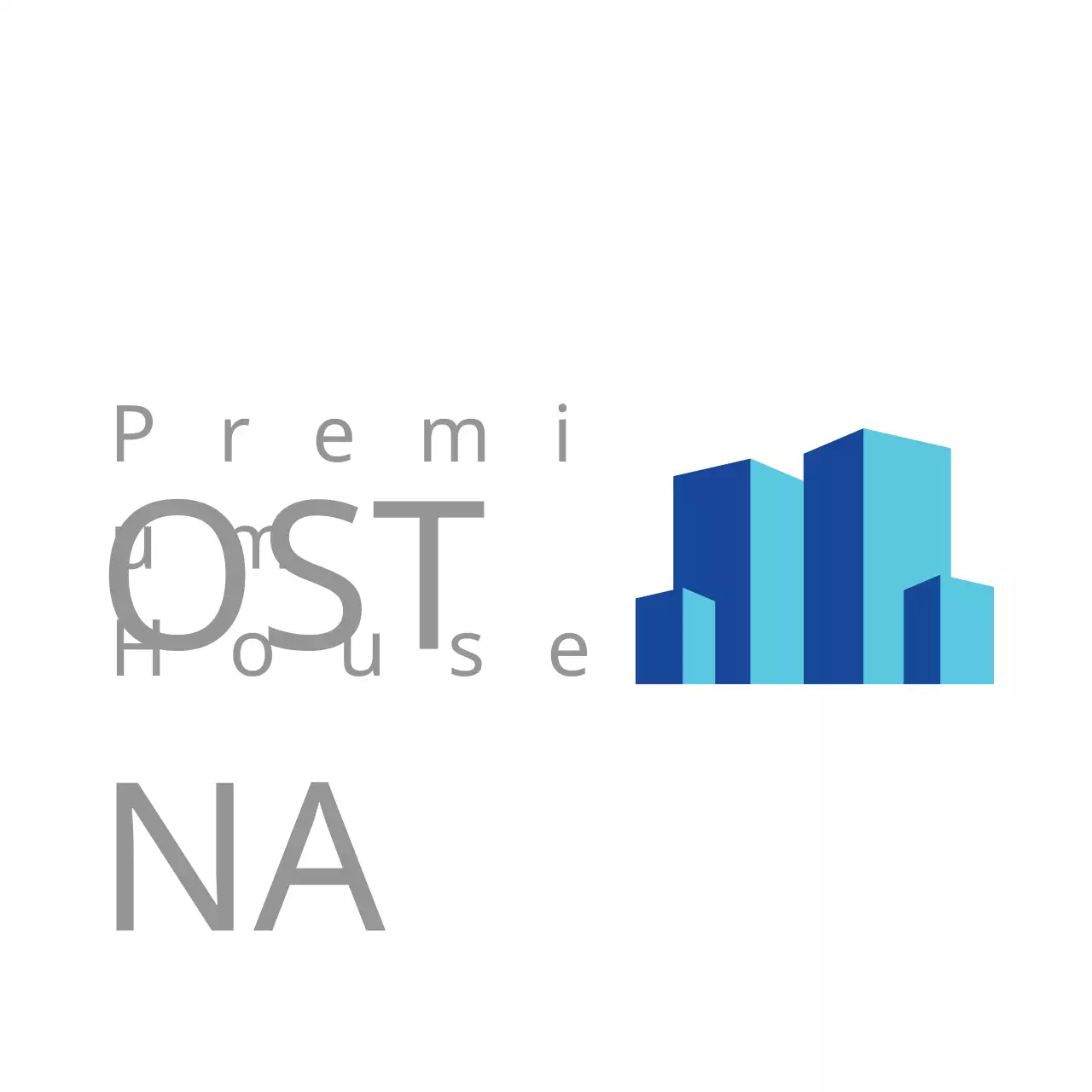 Blue Minimal Real Estate Logo