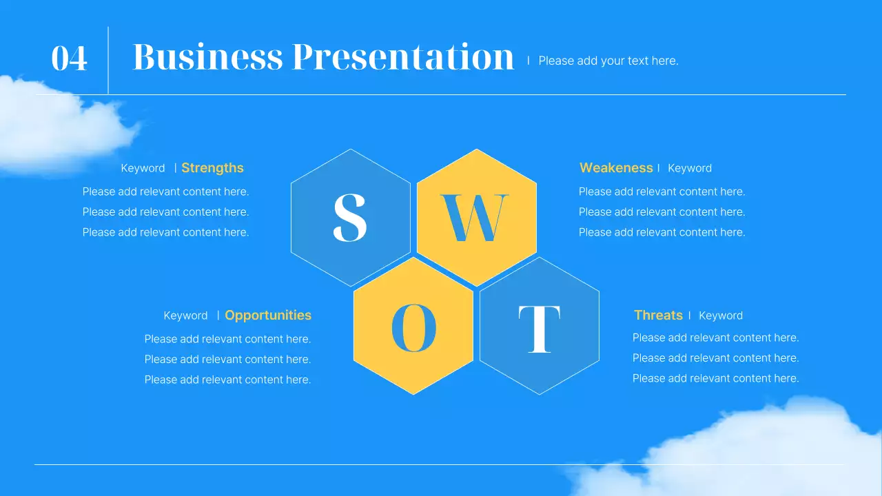 블루 모던 비즈니스 프레젠테이션