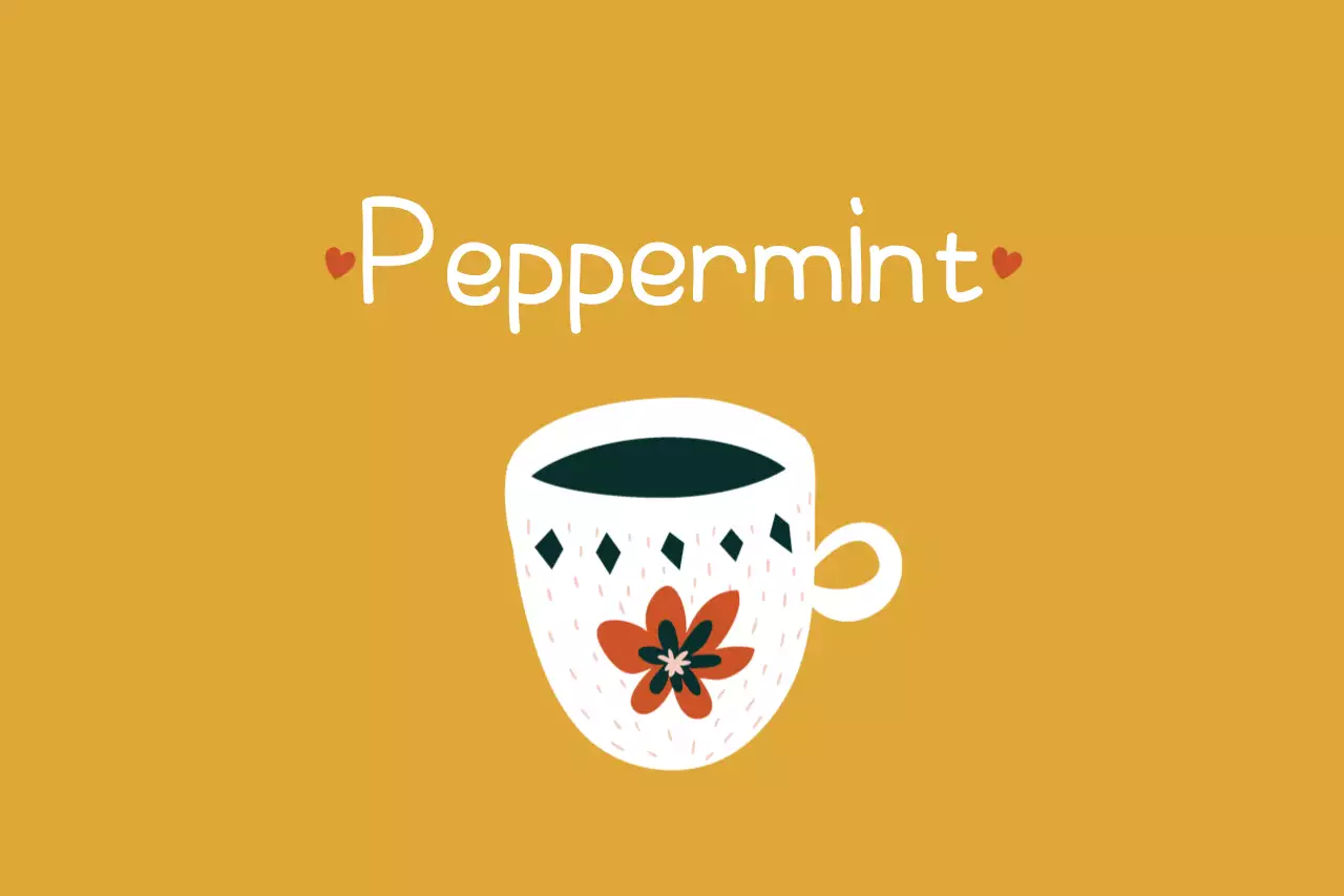 Banner do menu de chá simples de mostarda