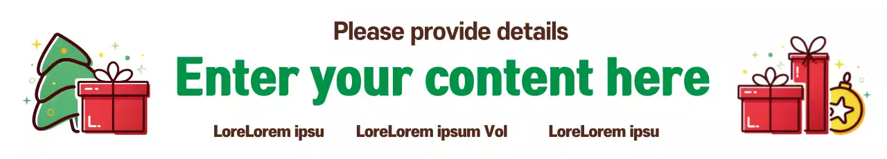 Banner de anúncio de feriado festivo verde