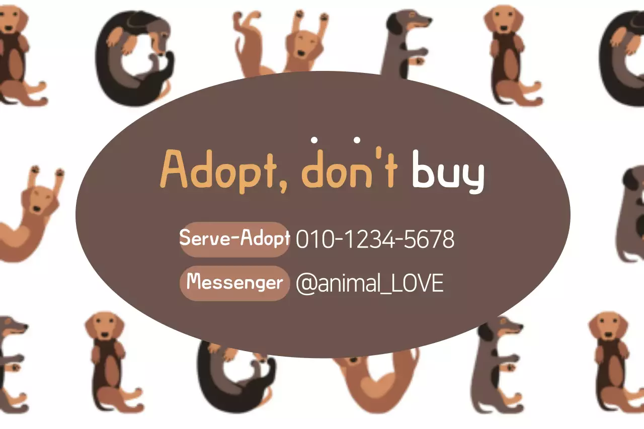 Spanduk Promosi Hewan Peliharaan Minimal Warna Coklat