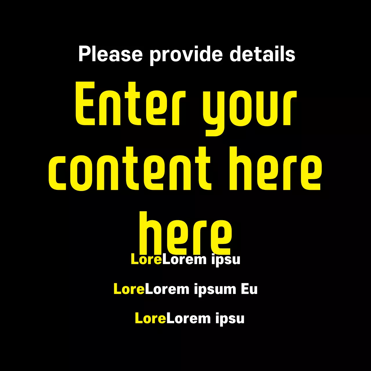 Black Minimal Announcement Template Banner