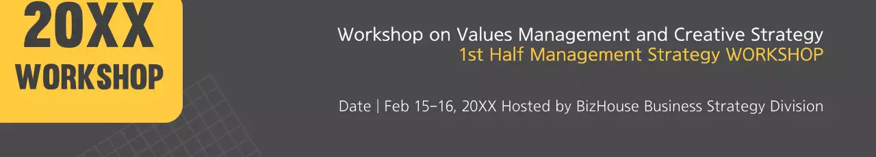 Faixa cinza do workshop de gestão profissional