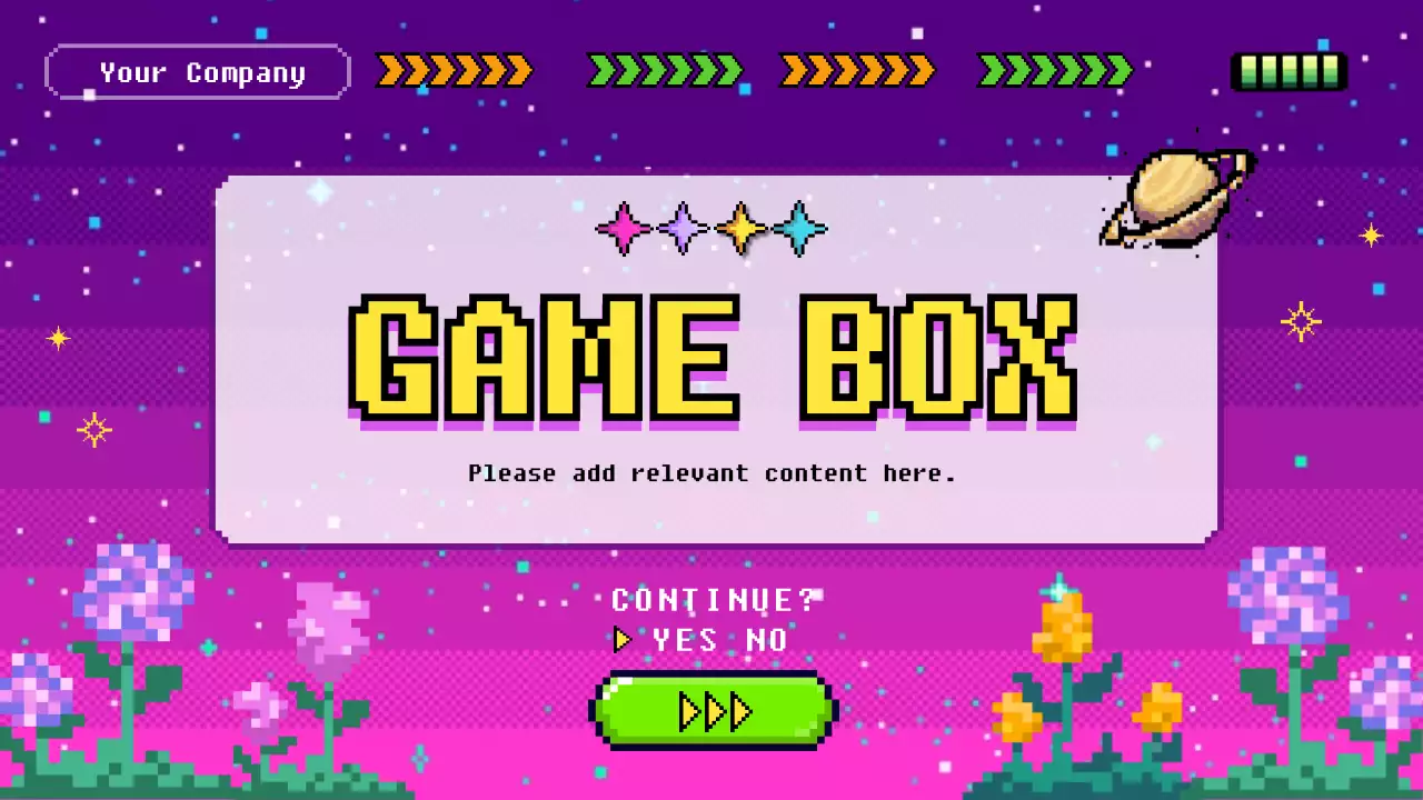 Purple Retro Game Guide Presentation