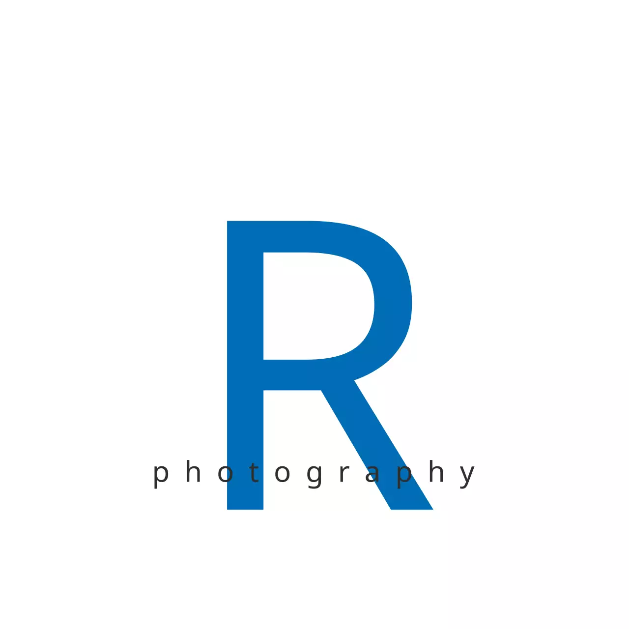 Blue Minimal Photography Logo