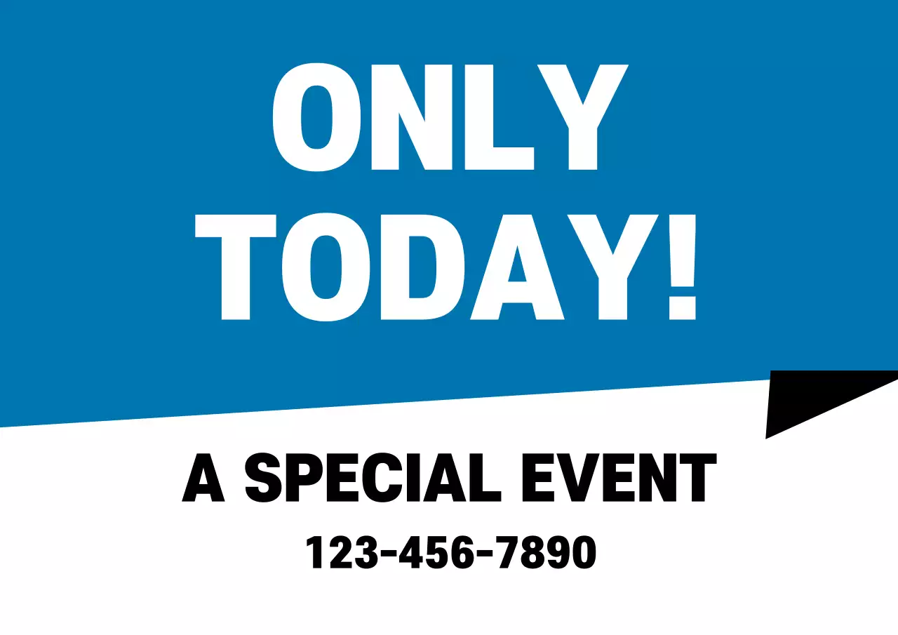 Blue Bold Event Promotion Poster