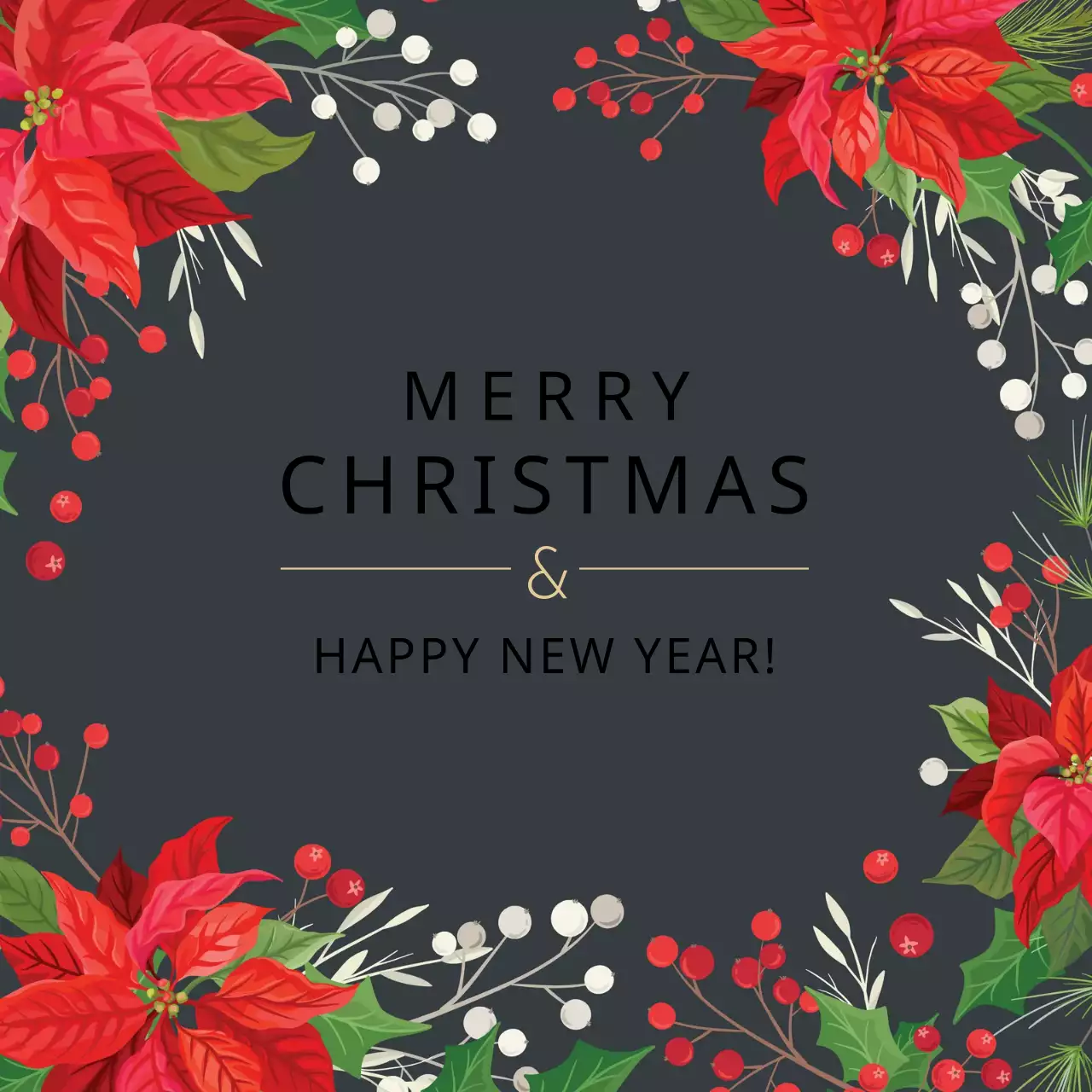 Ilustrasi abu-abu label Natal Tahun Baru