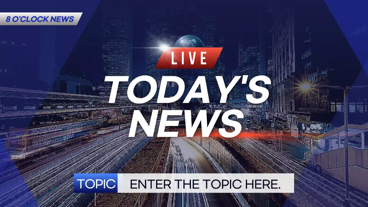 Blue Modern News Announcement Presentation