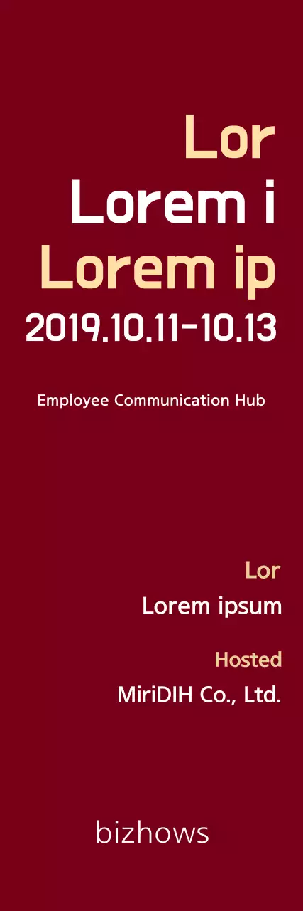 Banner de anúncio de evento profissional Maroon