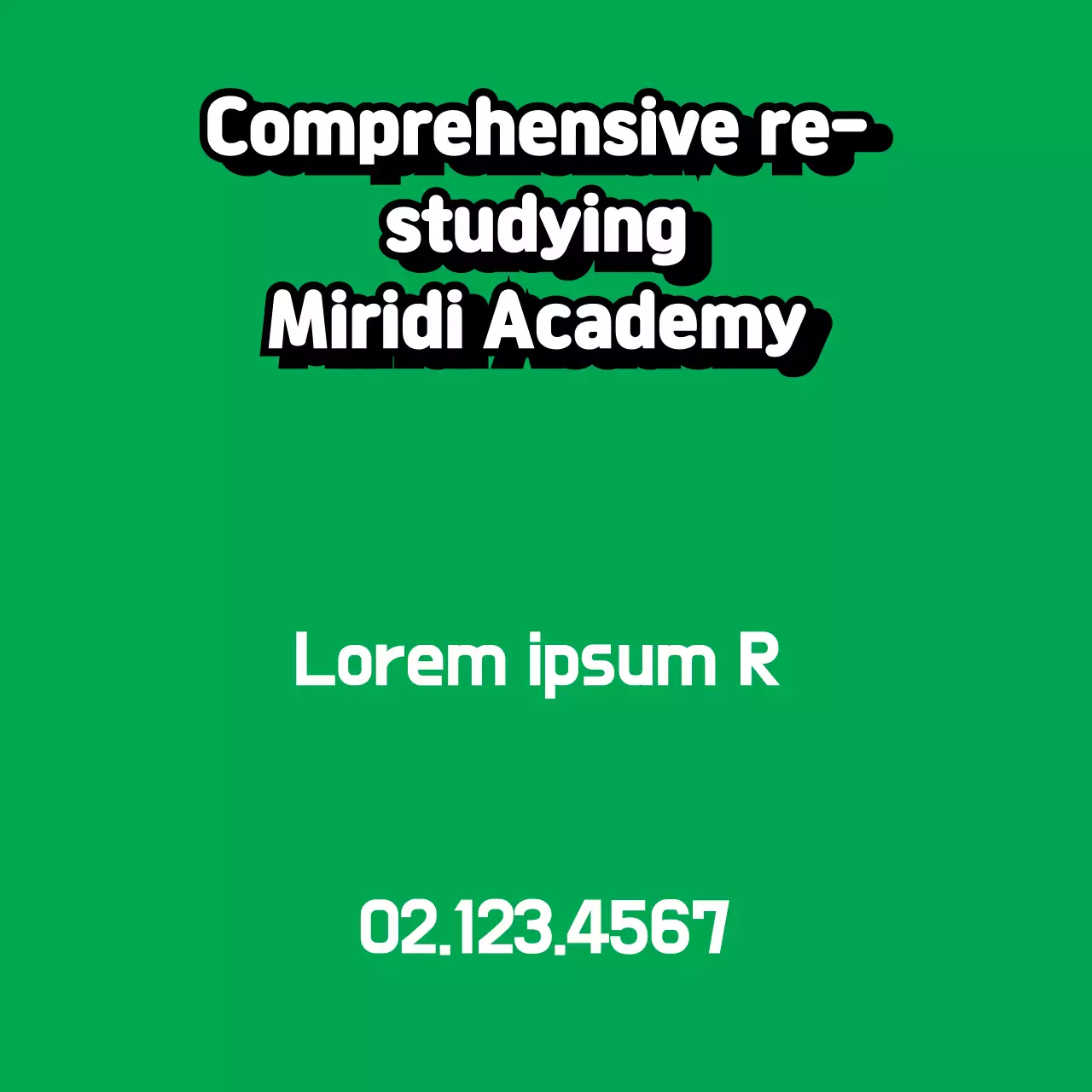 Green Simple Education Announcement Banner