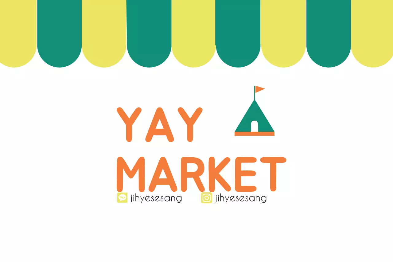 Banner de promoção de mercado mínimo verde