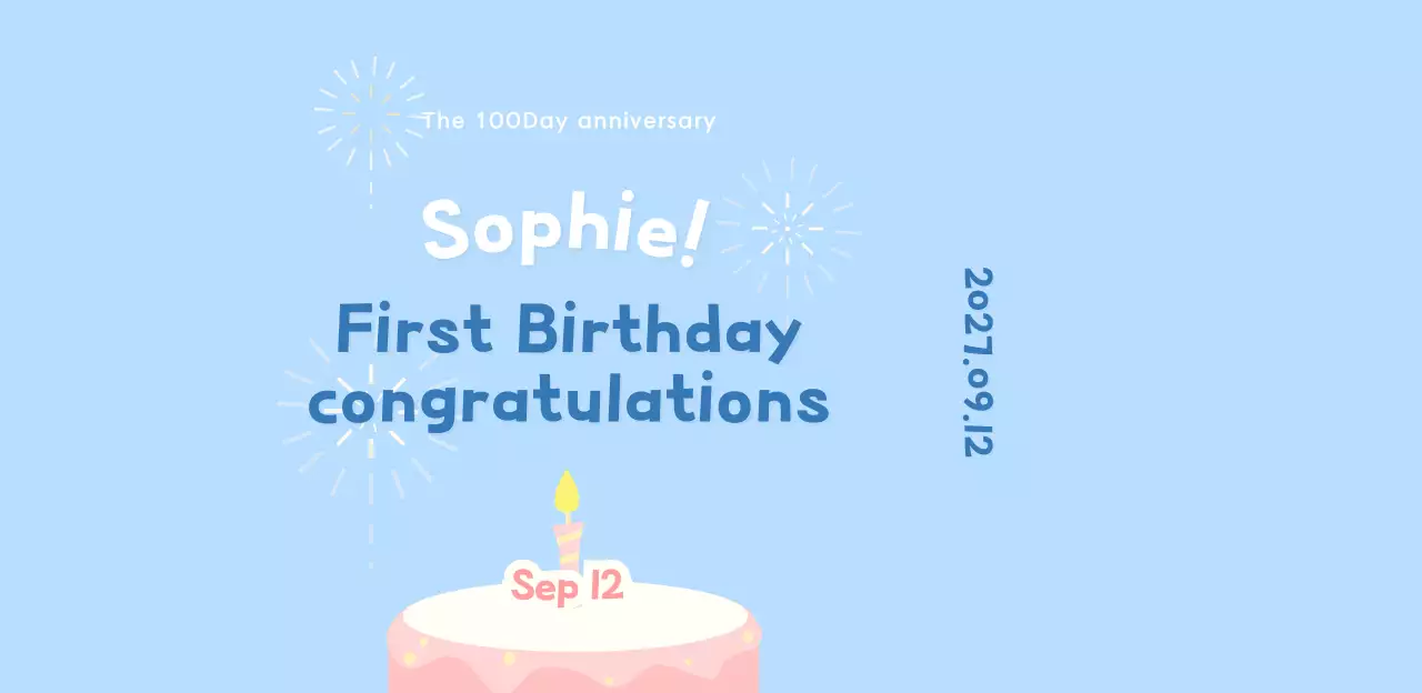 A pastel-colored Hundredth Birthday photo frame