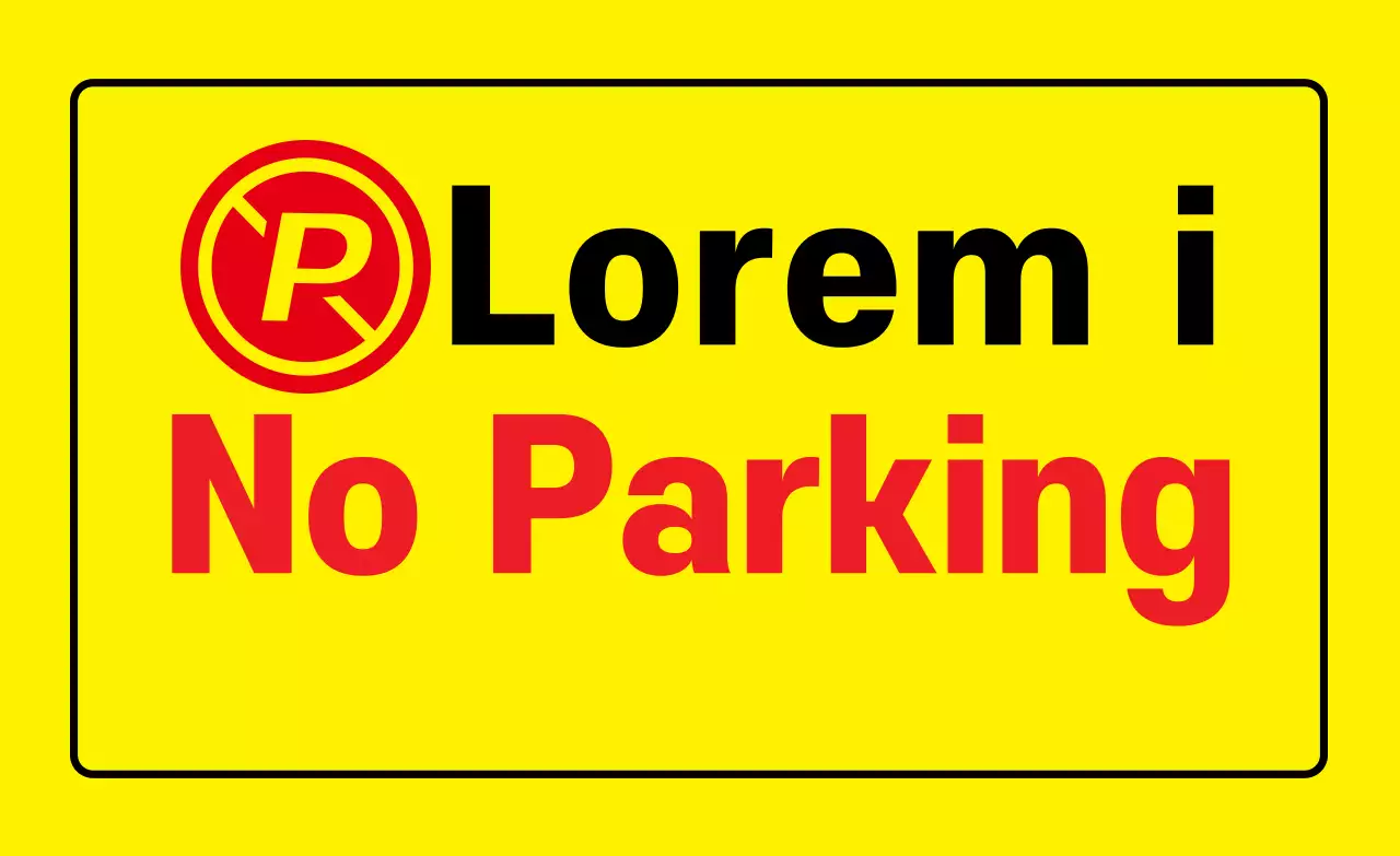 No outside vehicle parking