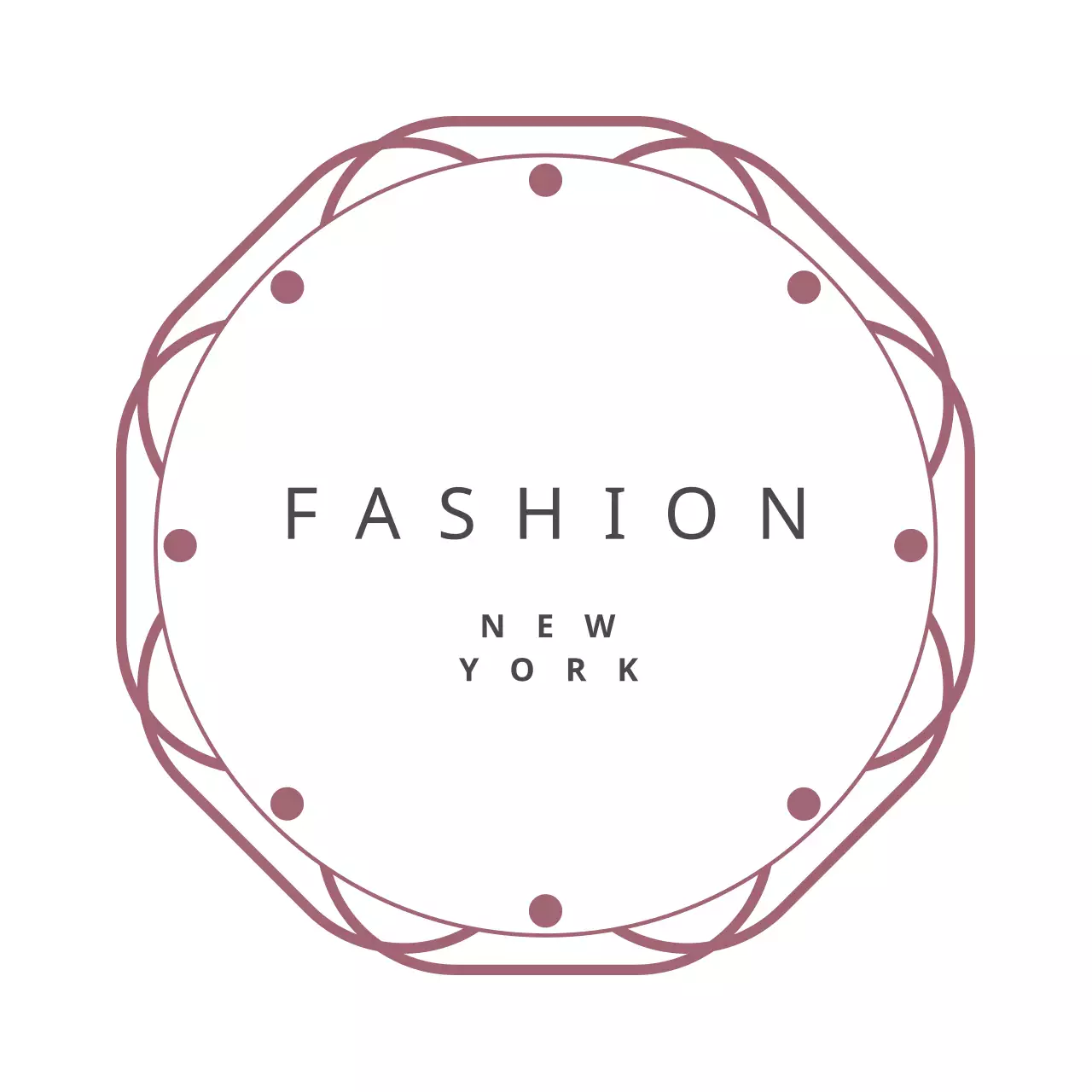 Pink Minimal Fashion Advertisement Logo