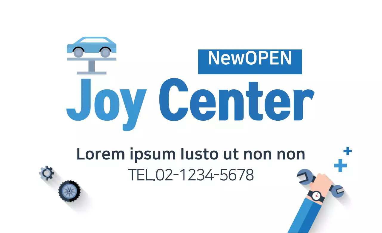 Blue Modern Car Promotion Banner
