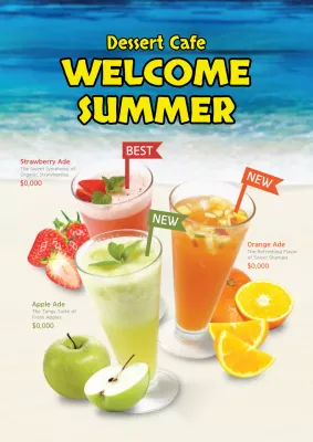 Yellow Trendy Summer Promotion Poster