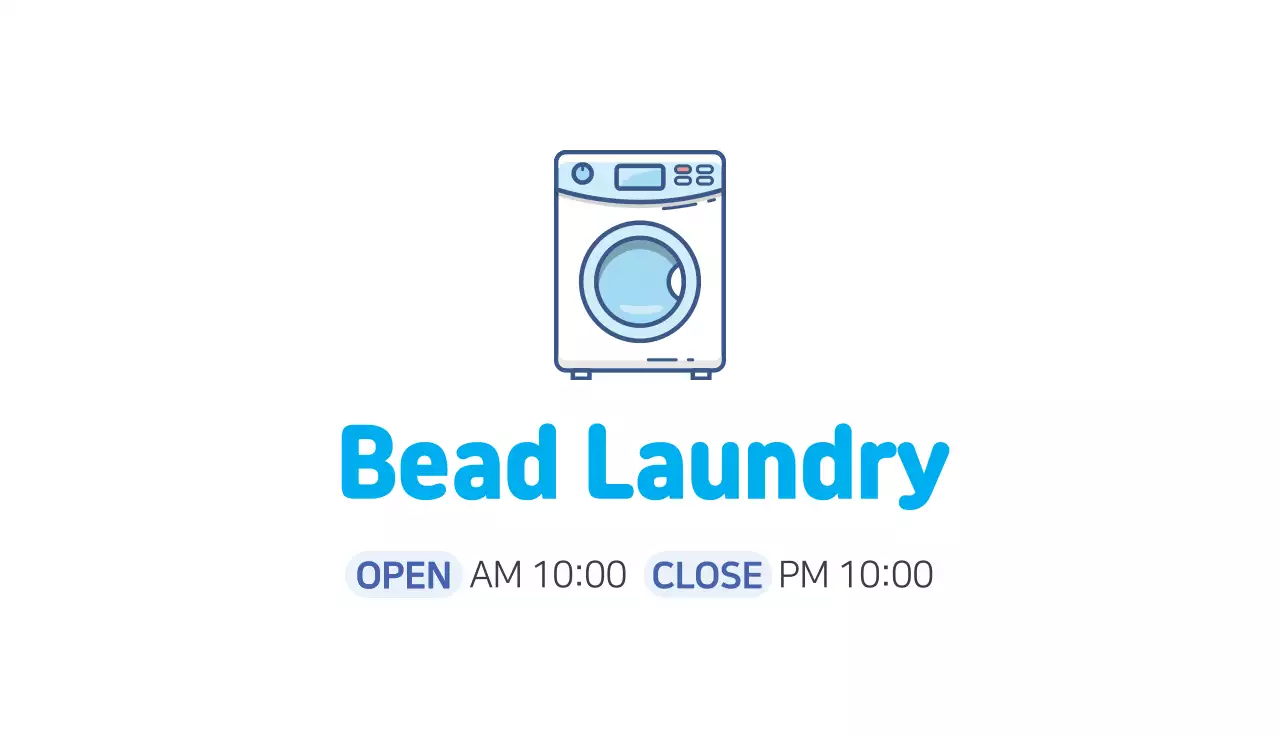 Cartão de visita promocional de lavanderia simples azul