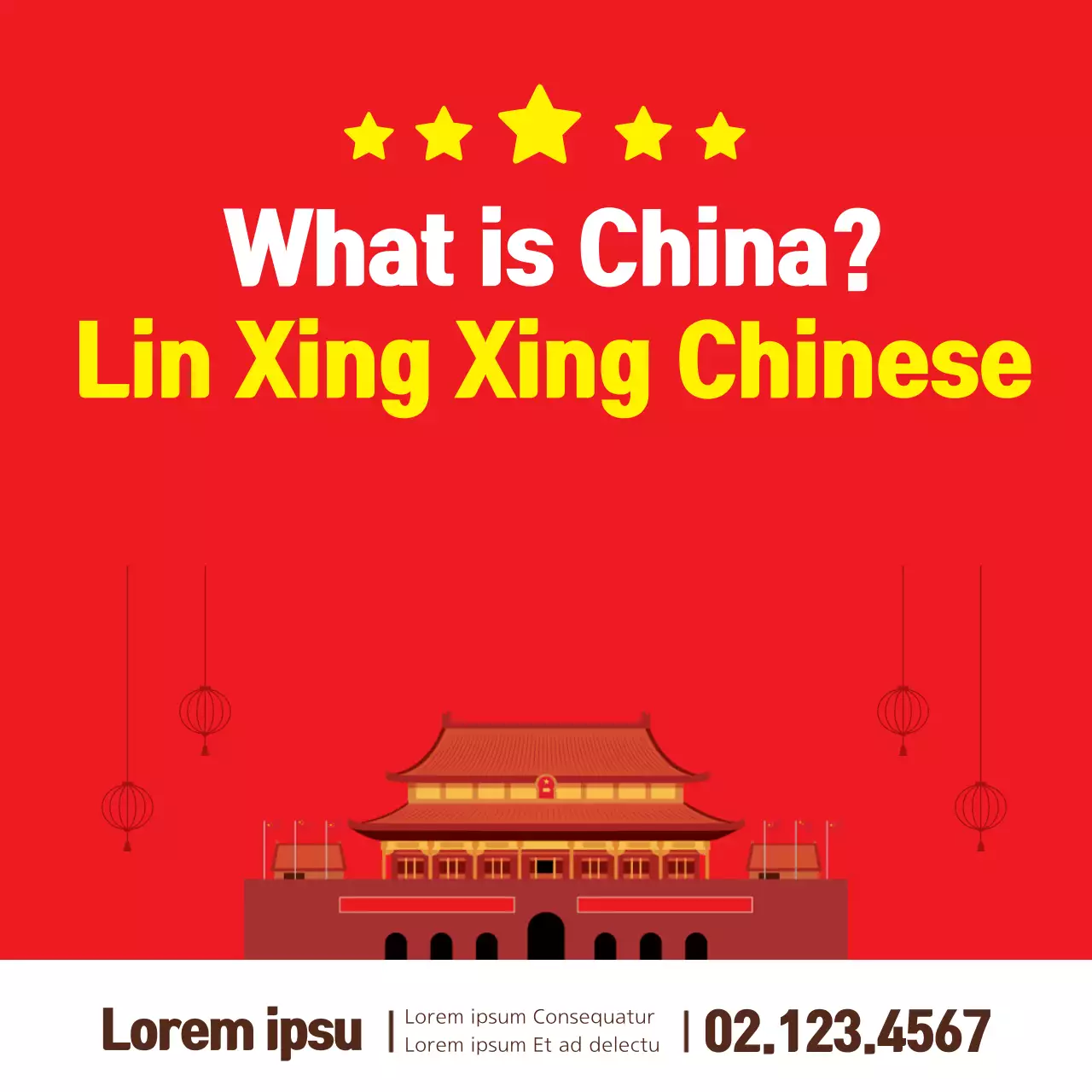 Red Traditional China Advertisement Banner