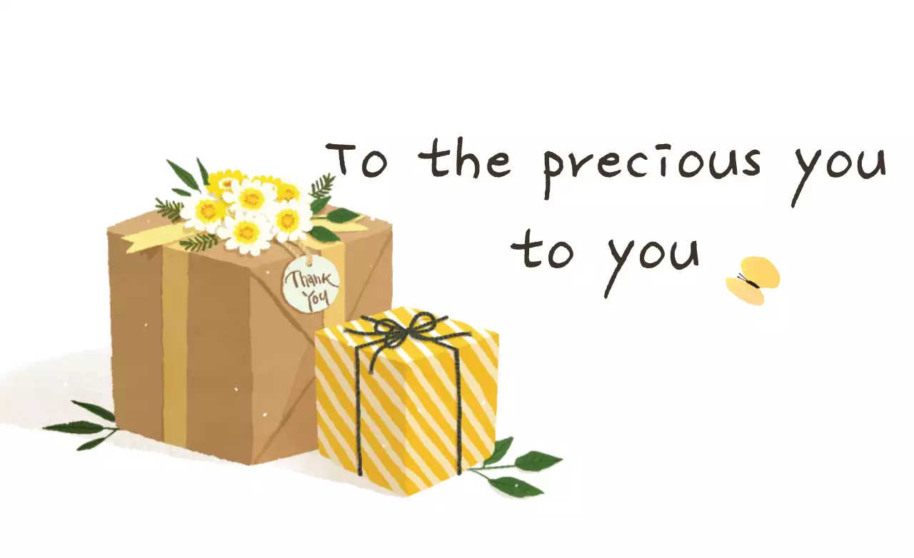 Banner de cartão-presente simples amarelo