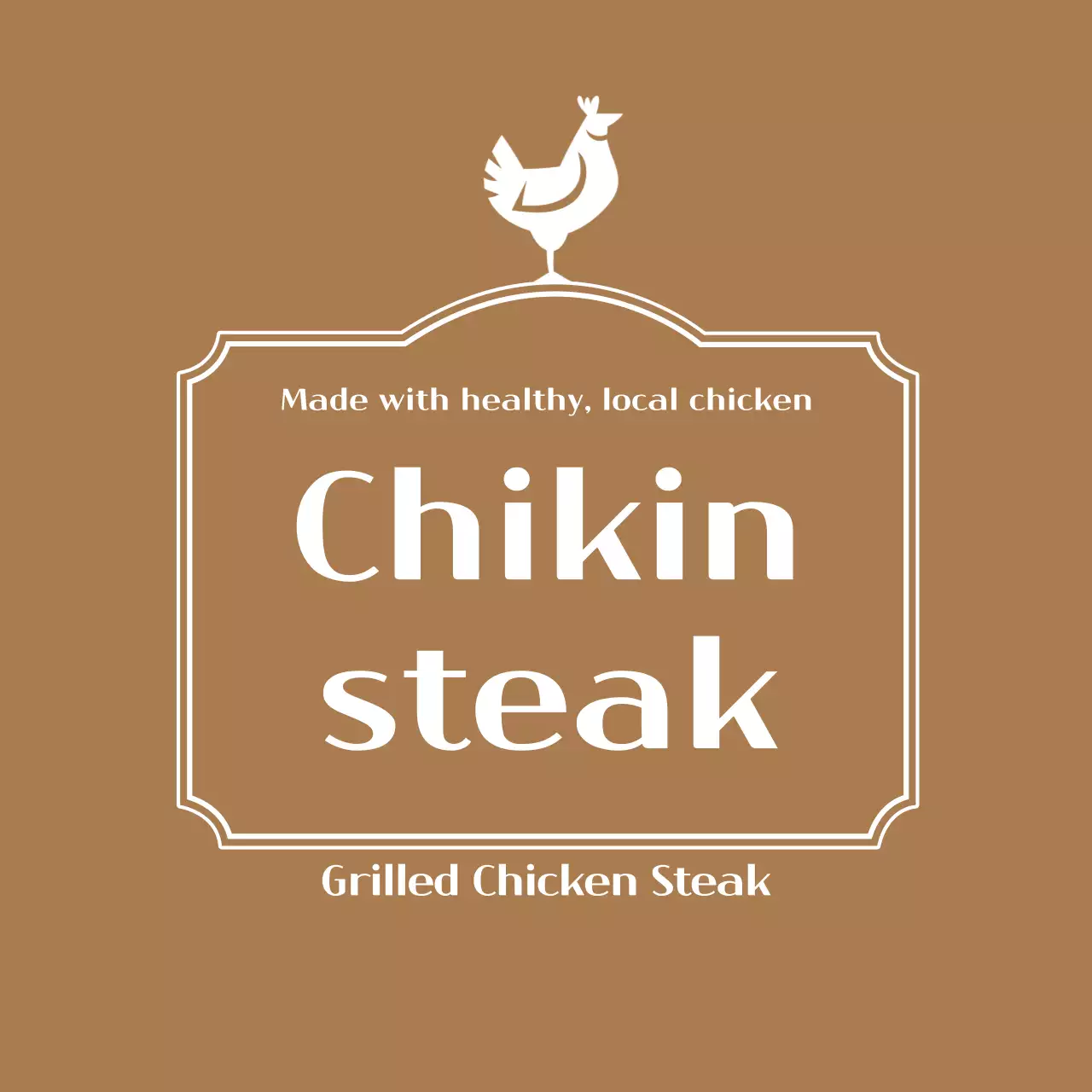 Chicken Steak Label