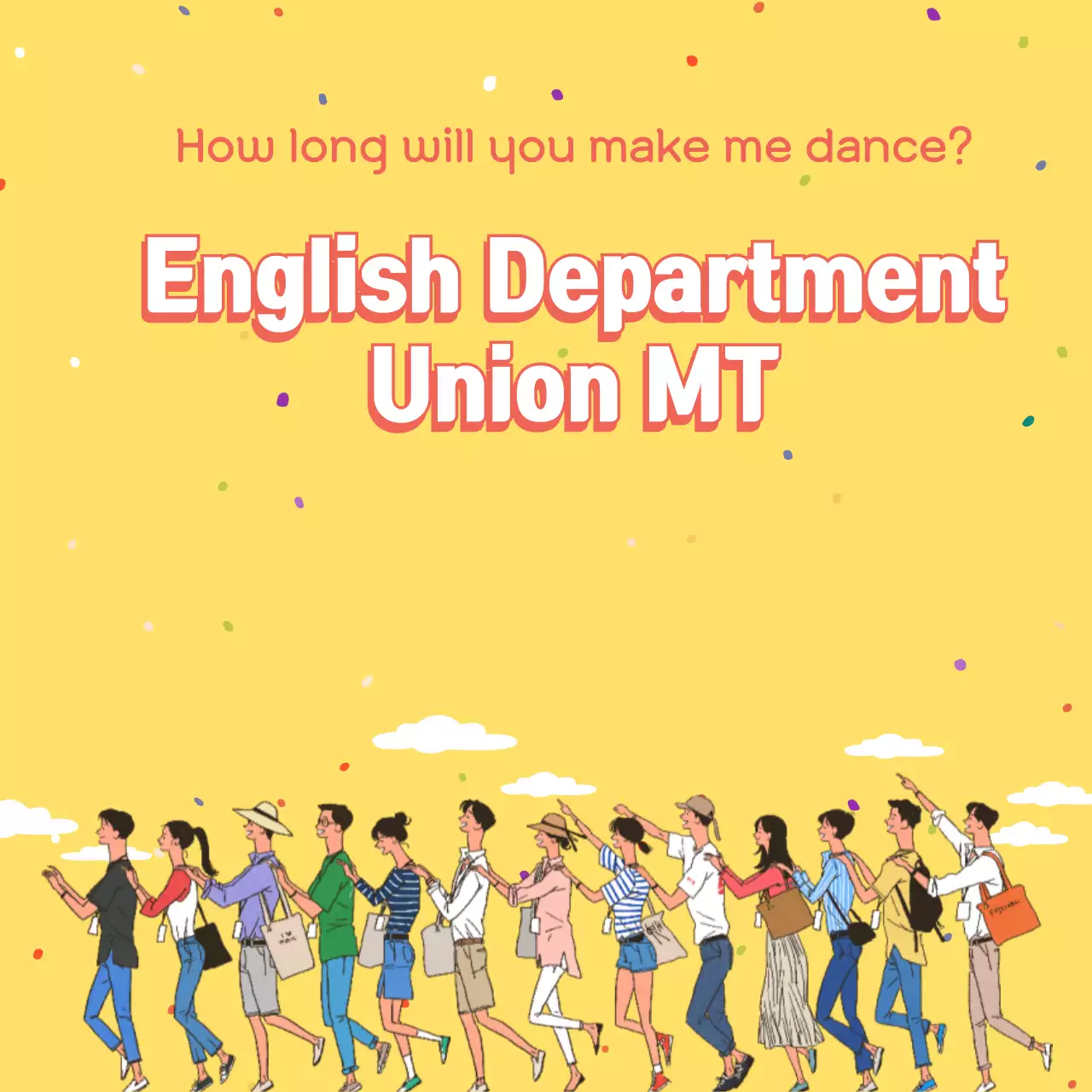 Yellow Trendy Event Announcement Banner