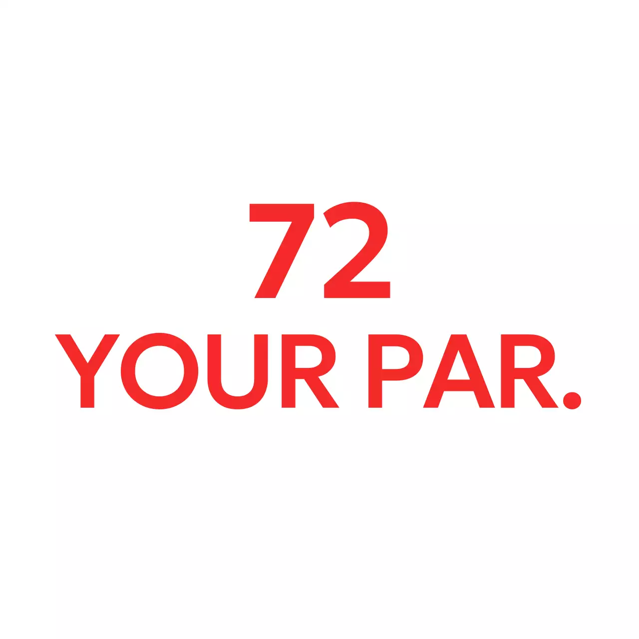 A strong, elegant golf ball design with a red color scheme