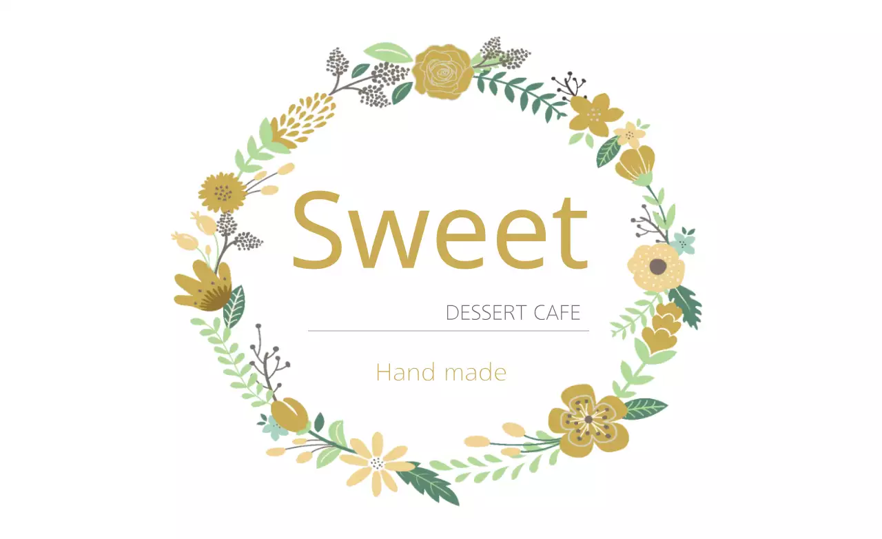 Spanduk Iklan Makanan Penutup Bunga Kuning