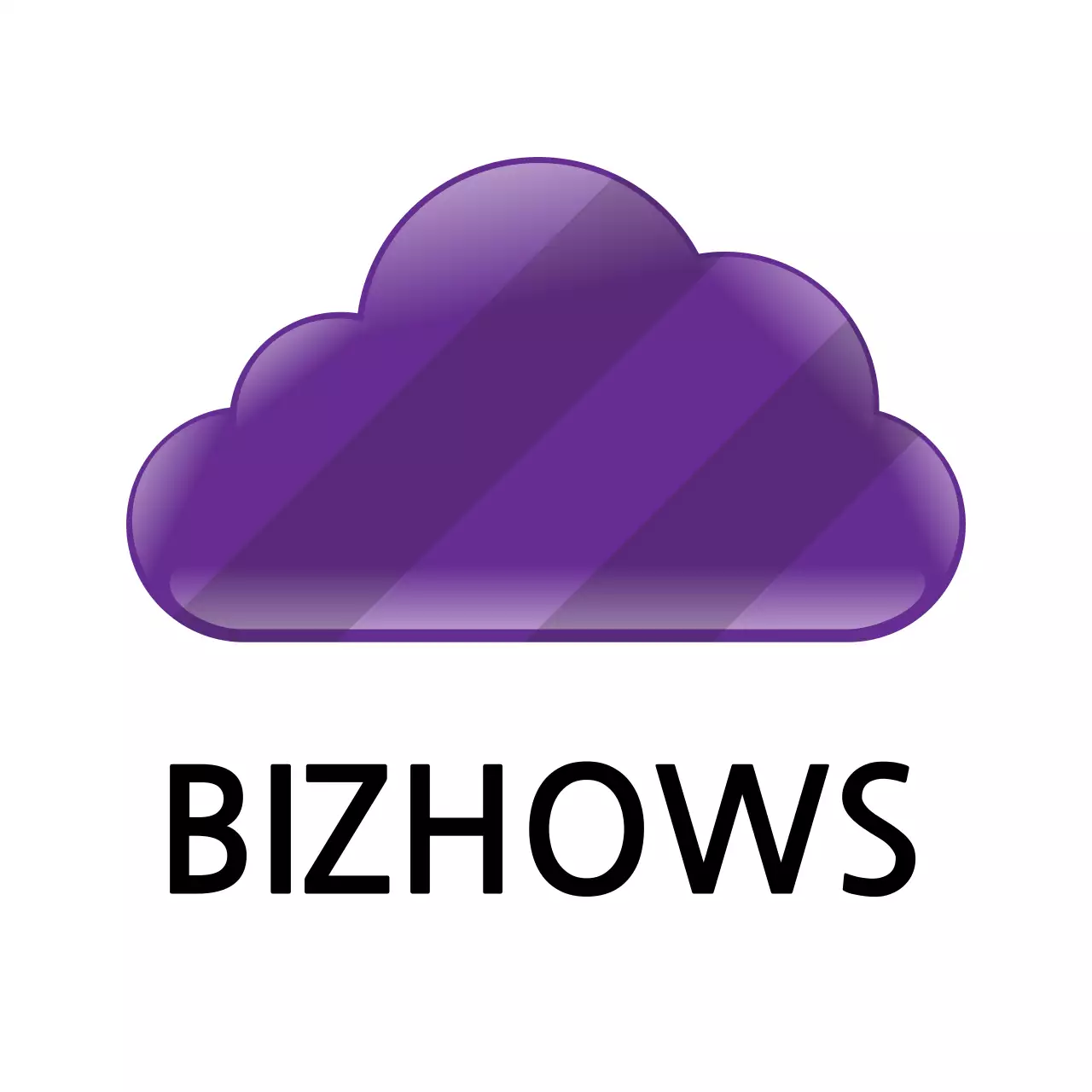 Purple Modern Cloud Business Logo