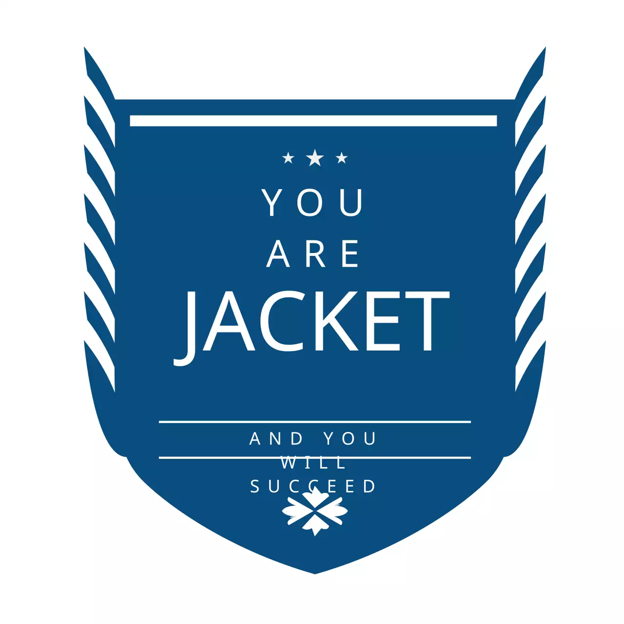 Blue Minimal Motivation Announcement Logo