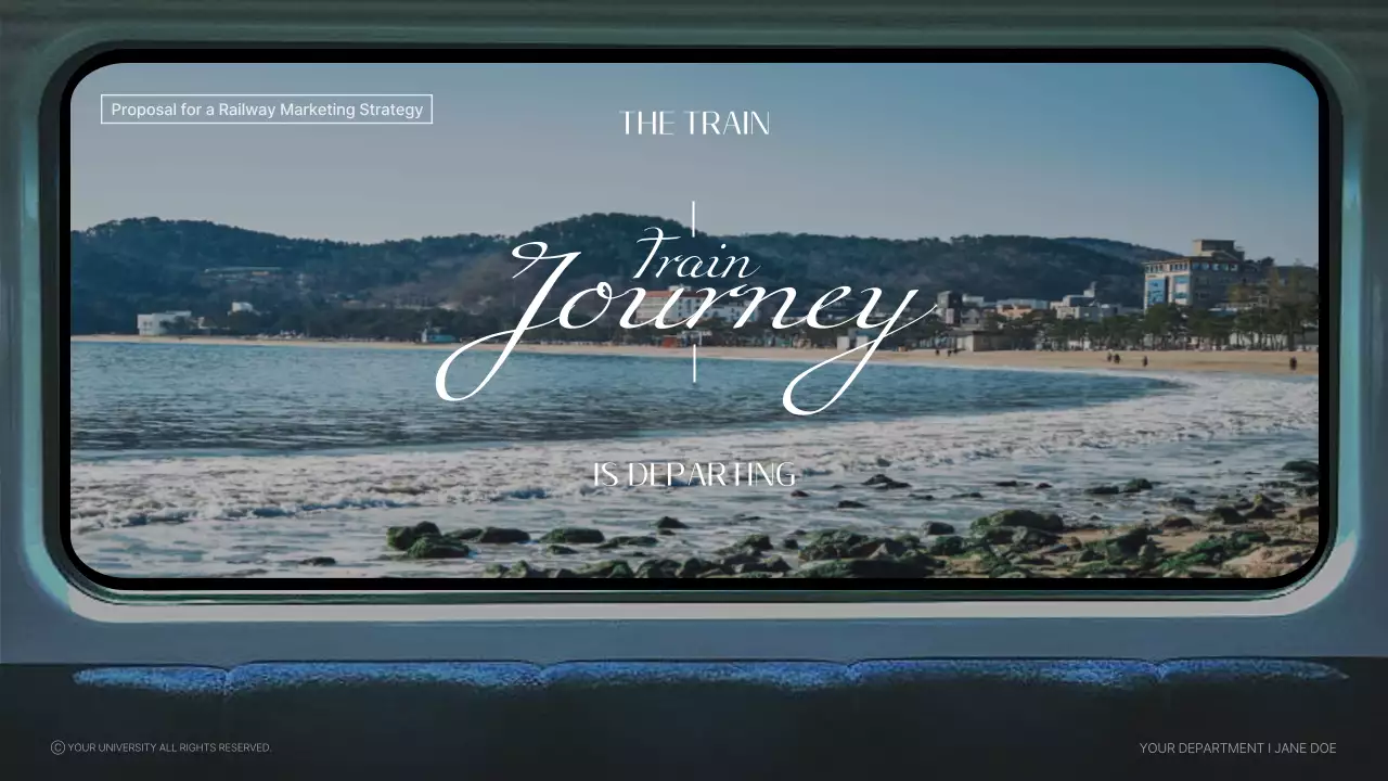 블루 엘레강트 철도 마케팅 계획 프레젠테이션