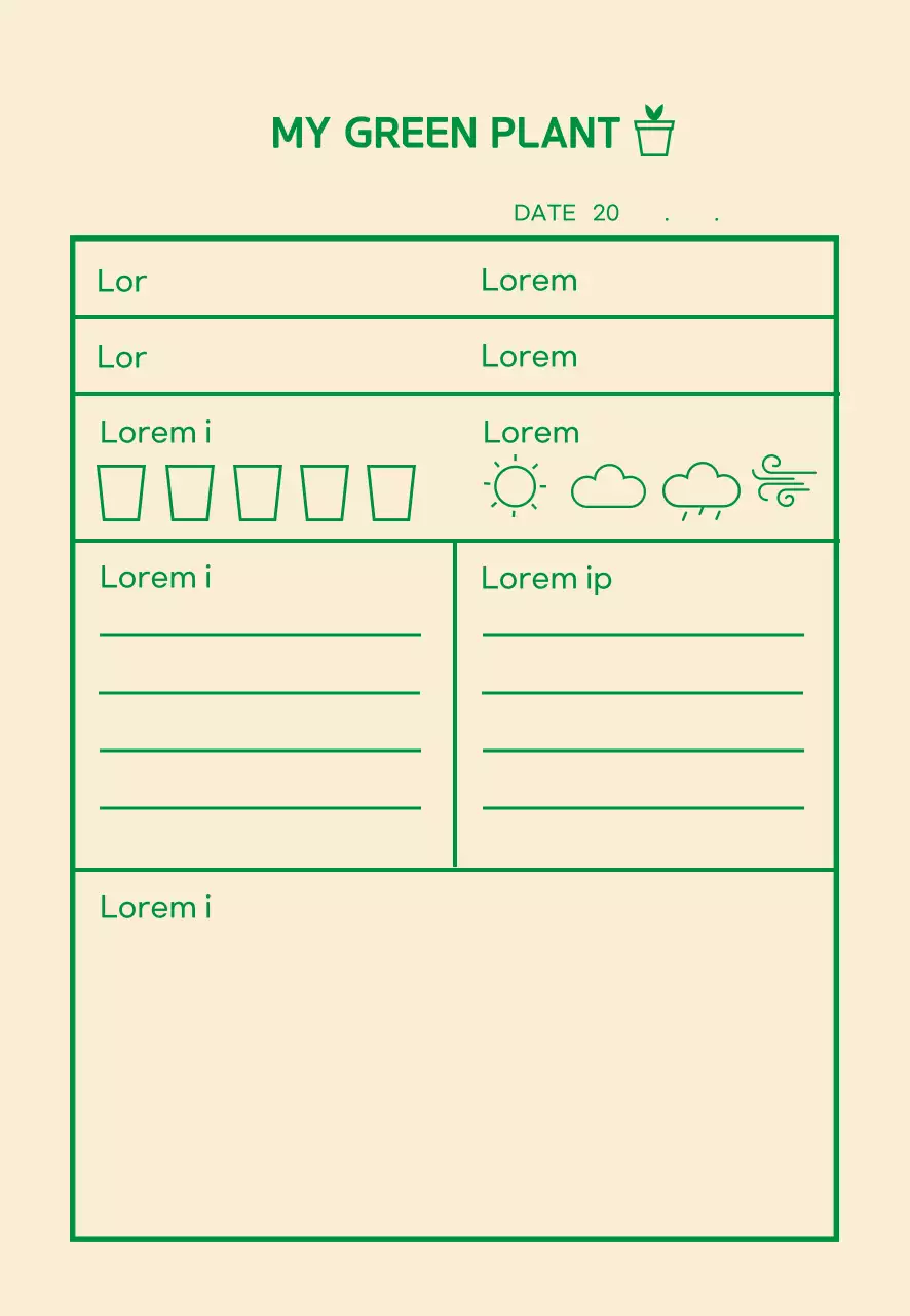 biểu tượng màu xanh lá cây hồ sơ đơn giản
