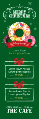 Banner Promocional Tradicional Verde de Natal