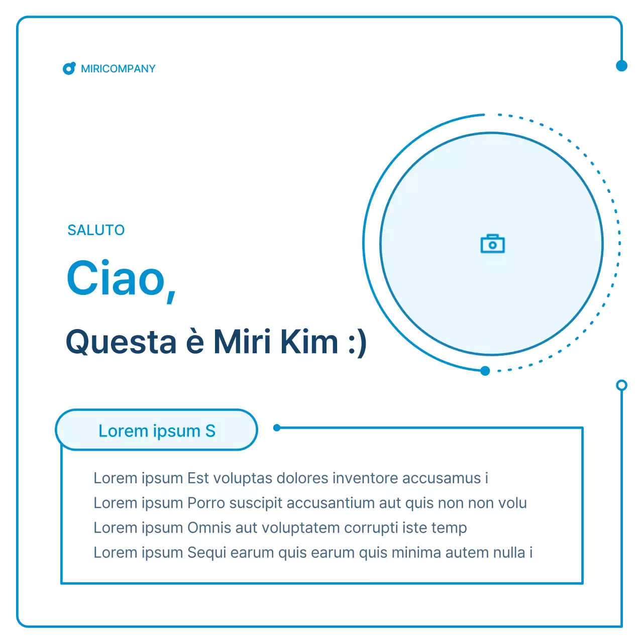 Una guida alle newsletter aziendali in geometria bianca e blu