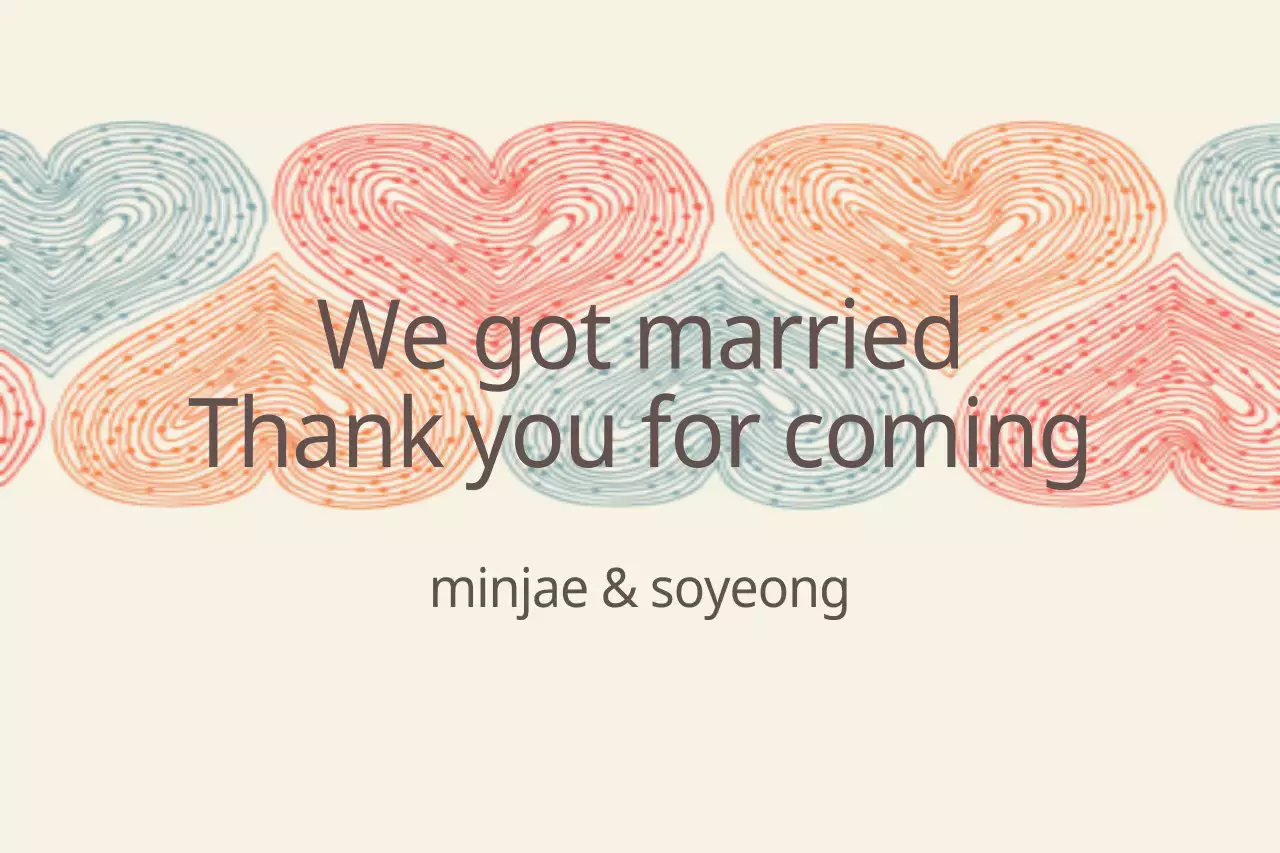 Beige Simple Wedding Card Banner